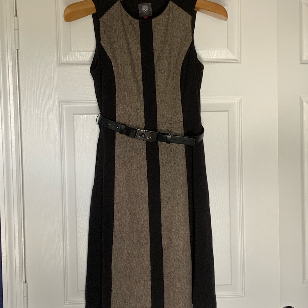 Vince Camuto Button Down Belted Dress